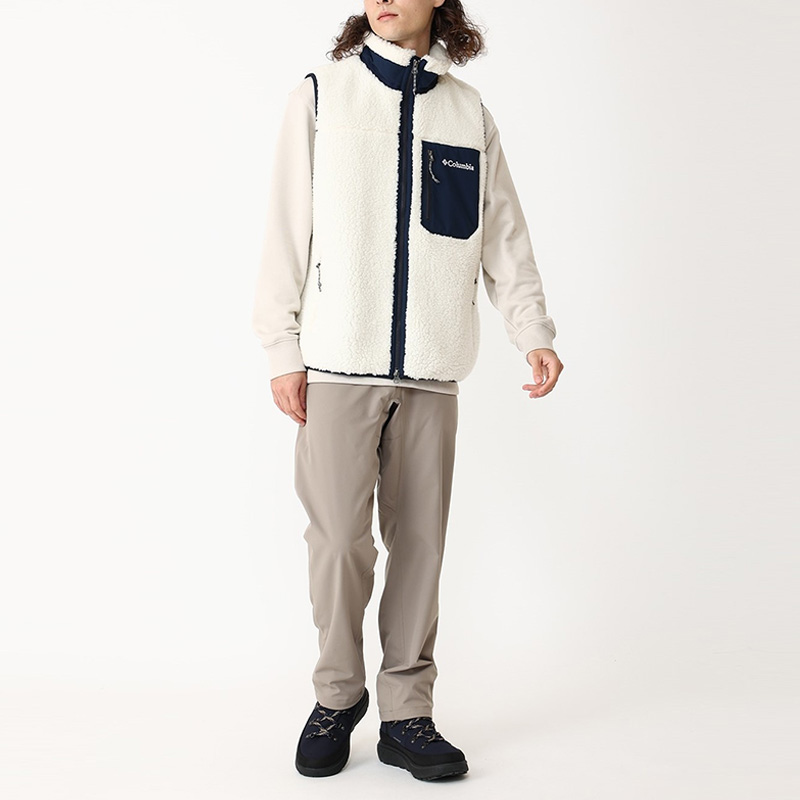 とも【美品】コロンビアボアフリースベストアーチャーリッジIIIベスト アーチャーリッジIIIベスト(S Collegiate Navy)│コロンビア(Columbia