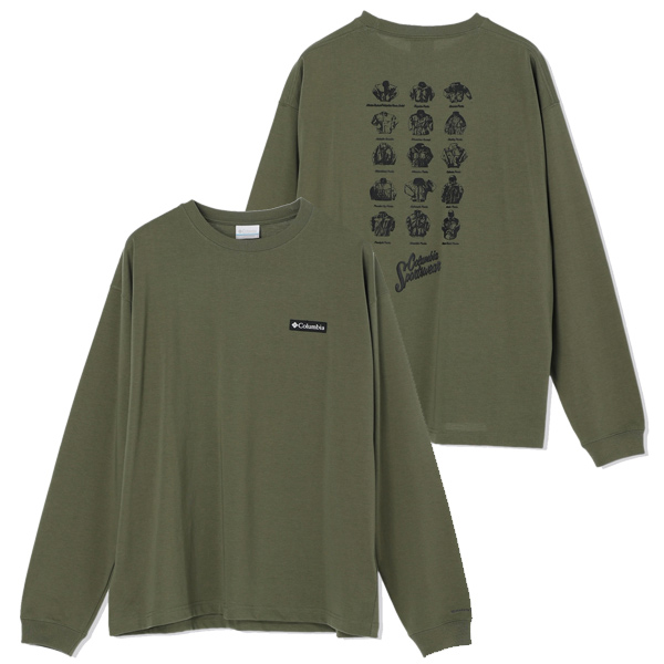 [COLN] mid layerd warmer sleeve tee (3c) 長袖 Tシャツ Columbia コロンビア ティガーガーデンロングスリーブTシャツ