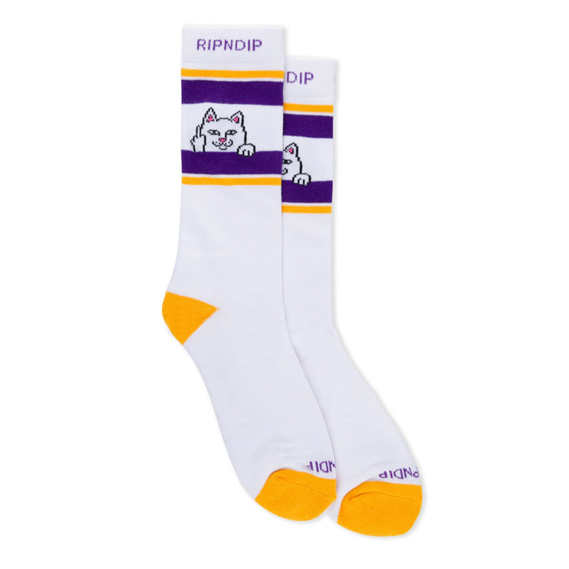 関送込★RIPNDIP★Peeking Nermal Socks 靴下 RIPNDIP リップンディップ Peeking Nermal Socks 靴下 クルー丈