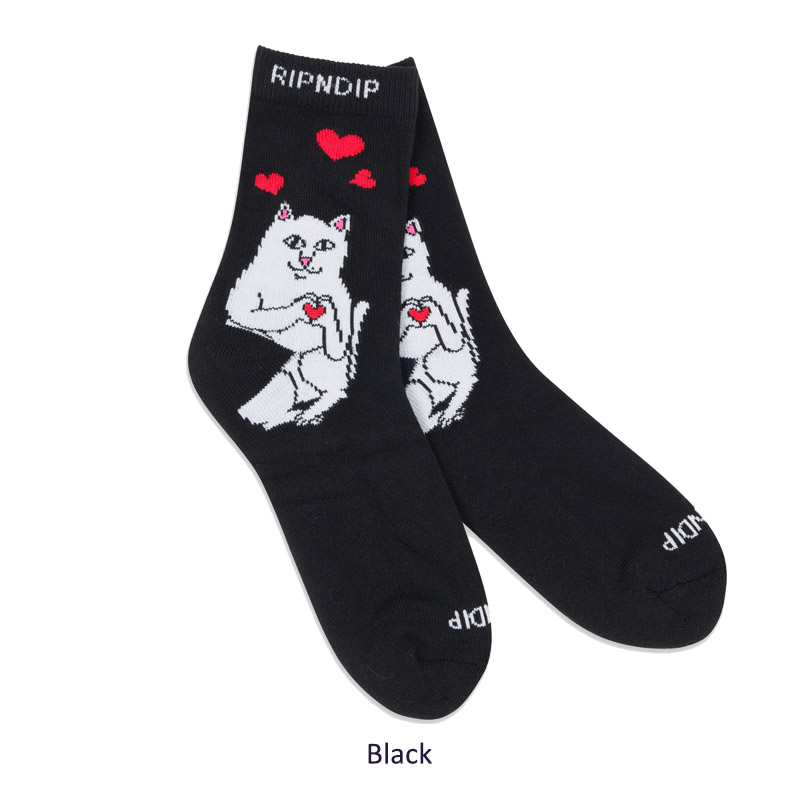 関送込★RIPNDIP★Nermal Loves Socks 靴下 RIPNDIP 【並行輸入】リップンディップ Nermal Loves Mid Socks