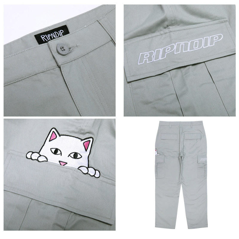 リップンディップ RIPNDIP Peeking Nermal Cargo Pants ロングパンツ