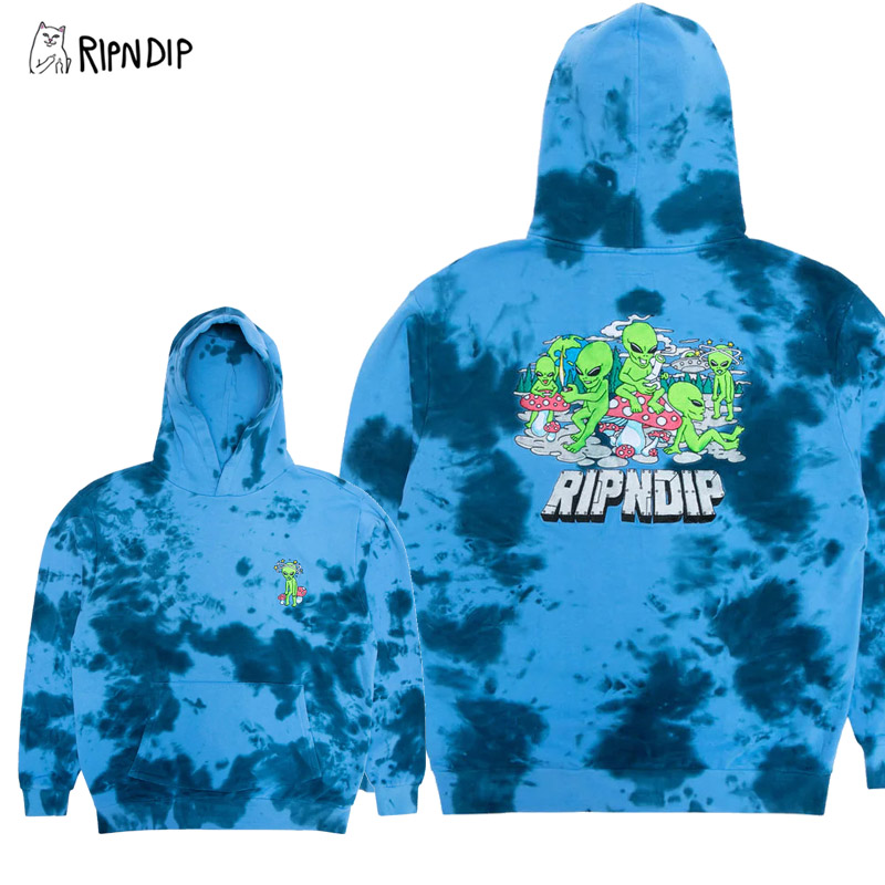 RIPNDIP 【並行輸入】リップンディップ Space Gang Hoodie Navy