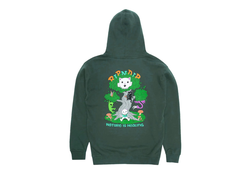 RIPNDIP オリーブグリーン パーカー L RIPNDIP オリーブグリーン パーカー L