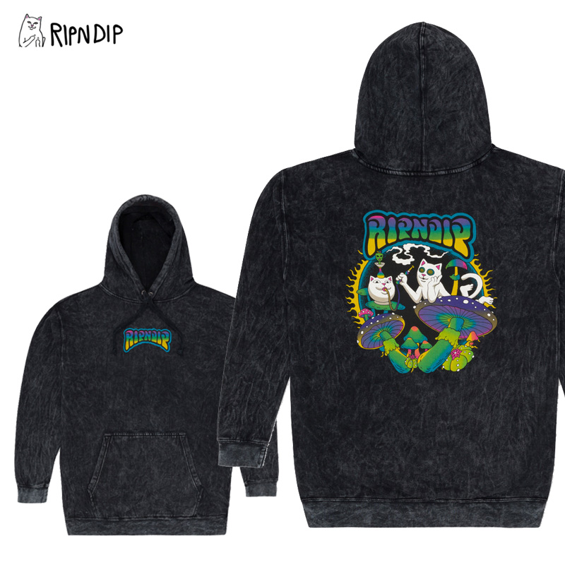 Ripndip Ripntail Crewneck Blue Mineral Wash XL トレーナー RIPNDIP(リップンディップ) スウェット・トレーナー(メンズ