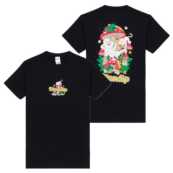 リップンディップ RIPNDIP Caterpillar Garden Tee Black メンズ ...