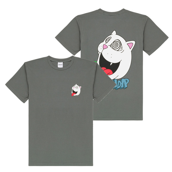 リップンディップ RIPNDIP Spiraling Tee Charcoal メンズ 半袖Tシャツ/[AA-3]