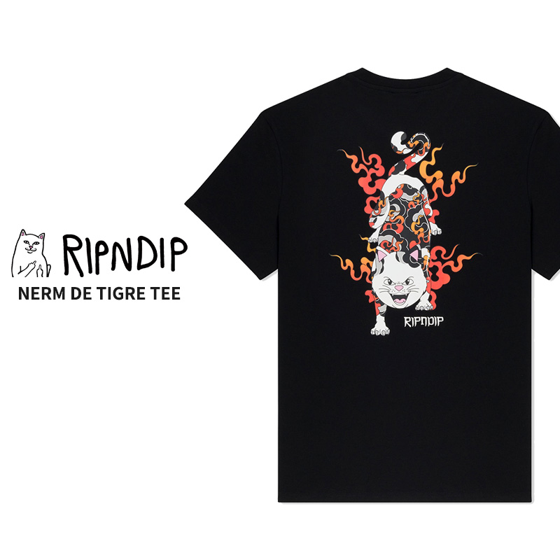 ◆RIPNDIP◆ナームス カンズ 半袖 Tシャツ 送料込 並行輸入】リップンディップ RIPNDIP 半袖Tシャツ NERM DE TIGRE