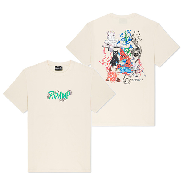 ◆RIPNDIP◆TRAVIS 半袖Tシャツ NATURAL 送料込 RIPNDIP（リップンディップ） TRAVIS TEE (NATURAL) / ロック