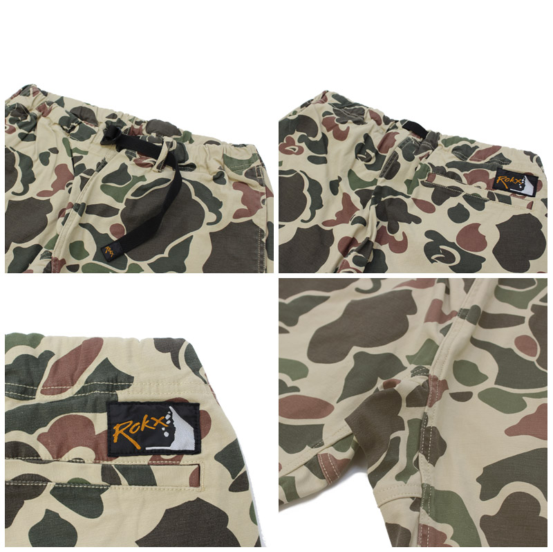 ROKX/ロックス MG CAMOUFLAGE SHORTクロコダイル ROKX（ロックス） ROKX MG CAMOFLAGE SHORT クライミング パンツ