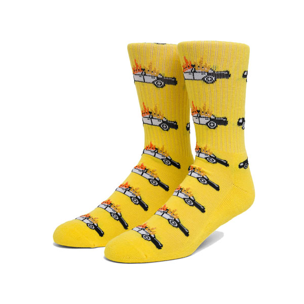 ◆HUF◆ハフ CINDER クルーソックス HUF ハフ ソックス TNT LOGO SOCK 靴下 メンズ スケートソックス