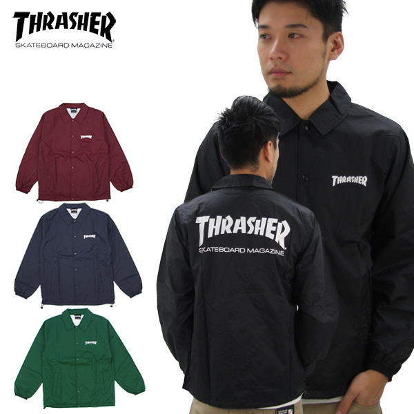 スラッシャー THRASHER MAG COACH JACKET TH8901C メンズ コーチ