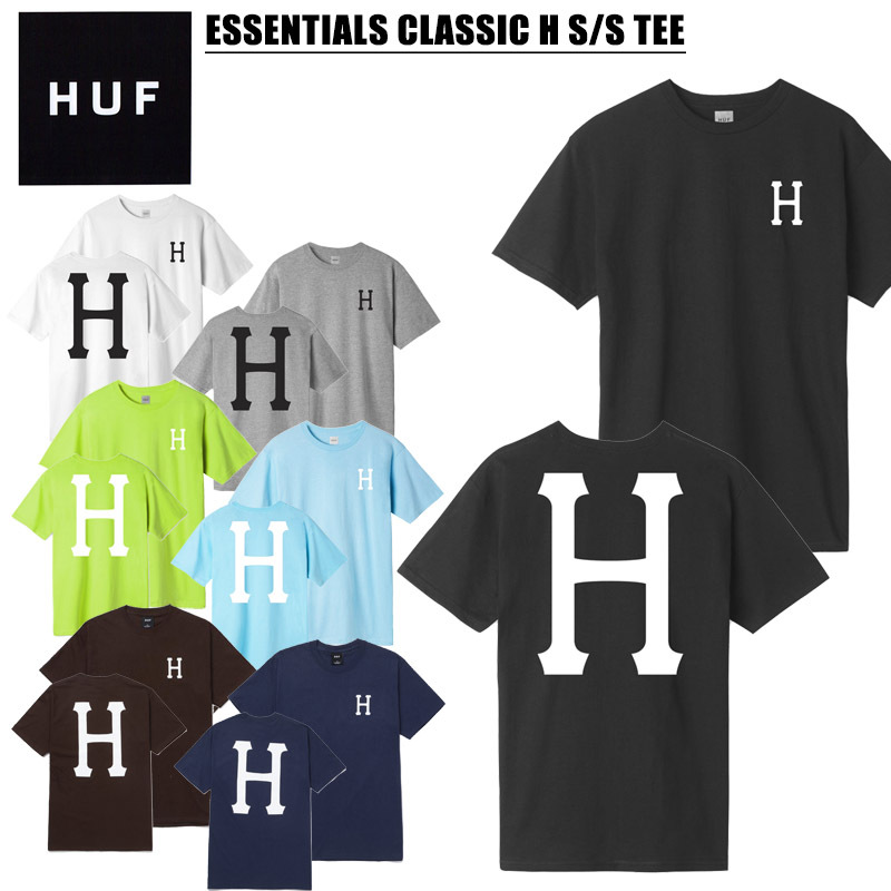 ハフ(HUF) ESSENTIALS CLASSIC H S/S TEE Tシャツ/半袖/男性用/メンズ