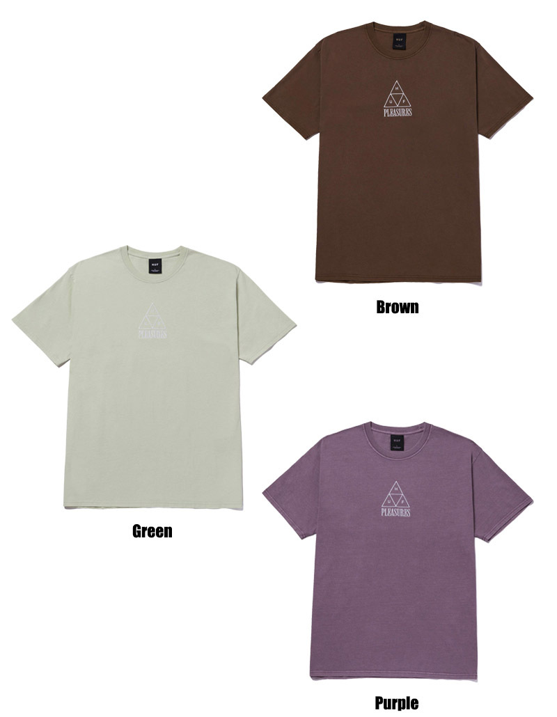 HUF ハフ 半袖Tシャツ PLEASURES DYED S TEE プレジャーズ T