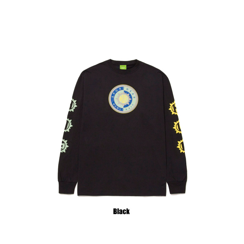 ★新品/USA輸入品/HUF/ELLIPSE タイダイ長袖Tシャツ/L★ HUF 【並行輸入】ハフ SUN GOD LS TEE ロングTシャツ カットソー