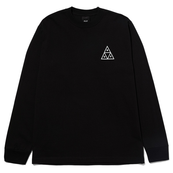 HUF XL ブラック ロングスリーブ Tシャツ HUF（ハフ） 【並行輸入】ハフ HUF HUF SET TT LS TEE 長袖Tシャツ