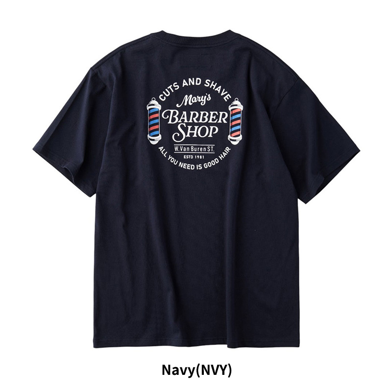 UNIVERSAL OVERALL（ユニバーサルオーバーオール） 半袖Tシャツ BARBER