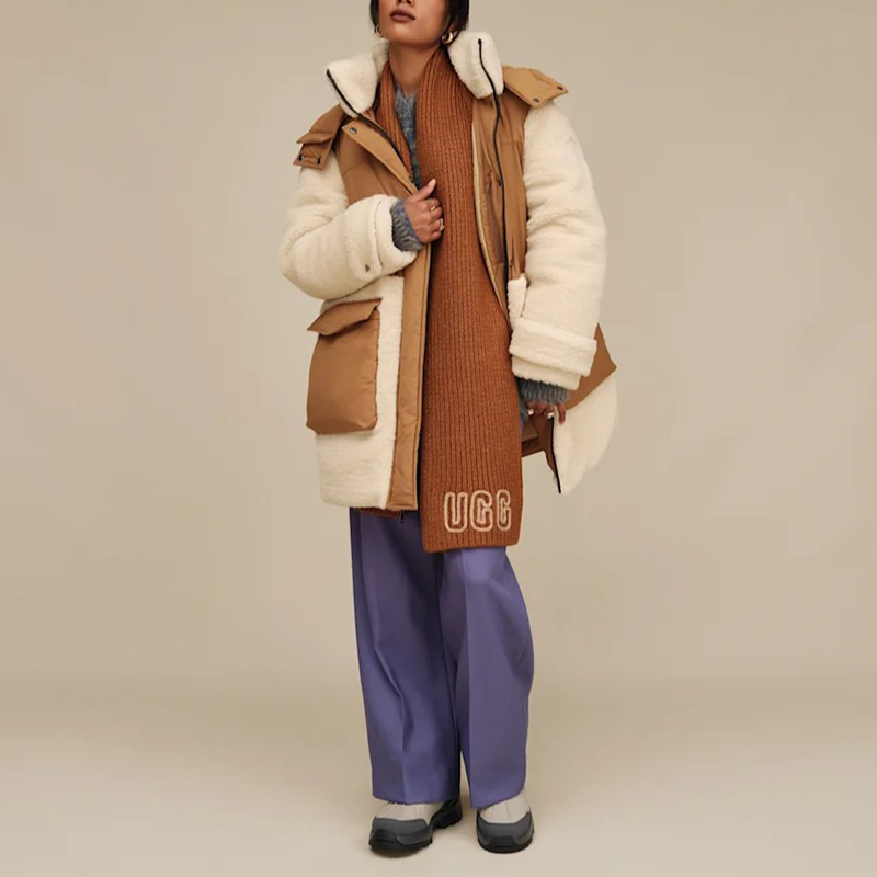 UGG（アグ） レディース ニットマフラー チャンキー クラフテッド リブ