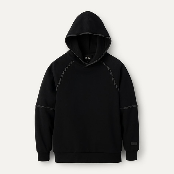 (取寄) アグ レディース クラシック ブーディ UGG women Classic Hoodie Black UGG（アグ） レディース プルオーバーパーカー クラシック フーディ