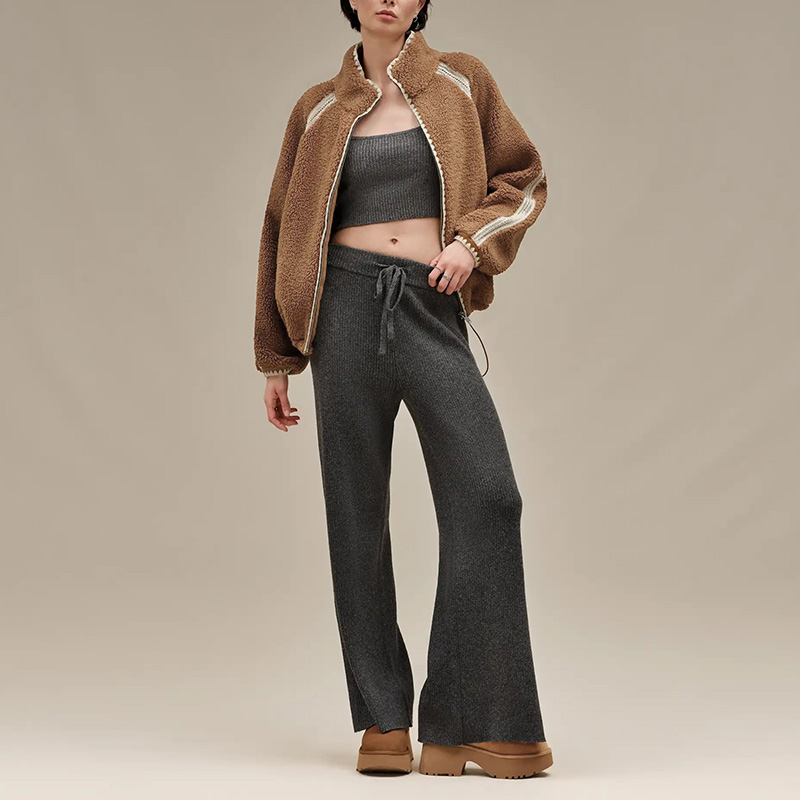 トップス UGG M UGG（アグ） レディース ボアジャケット ニキア クロシェ UGGフラッフ