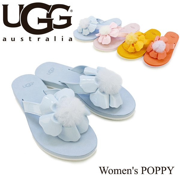 UGG Poppy Pink Flower Flip Flops