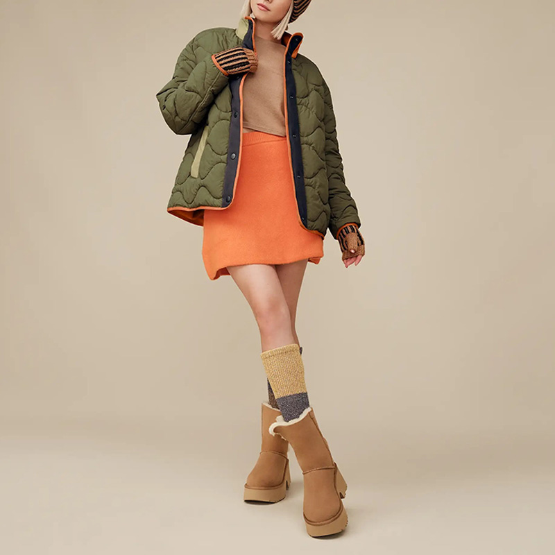 ミ*コ様 新品　UGG エクスプレス　ムートンブーツ　厚底　EU38 UGG（アグ） レディース 厚底 ムートンブーツ ウィメンズ エスミー