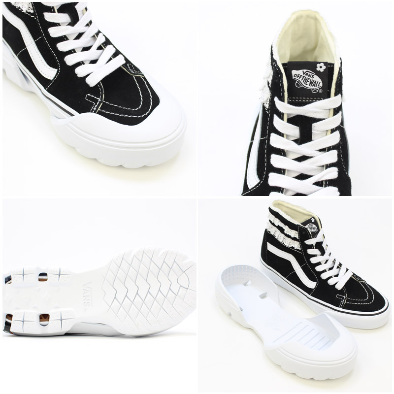 バンズ VANS サンディ リャン スケートハイ VANS X SANDY LIANG SK8-HI TAPERED MODULAR スニーカー  ≪Black/True White≫ [BB]