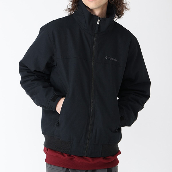 【Columbia】中綿ジャケット メンズM ブラック 防寒 Columbia ブラック フルジップ中綿ジャケット 【公式通販】