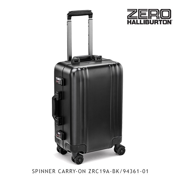 ゼロハリバートン ZERO HALLIBURTON クラシック アルミニウム SPINNER CARRY-ON ZRC19A-BK/94361-01  /キャリーケース/スーツケース/[GG]