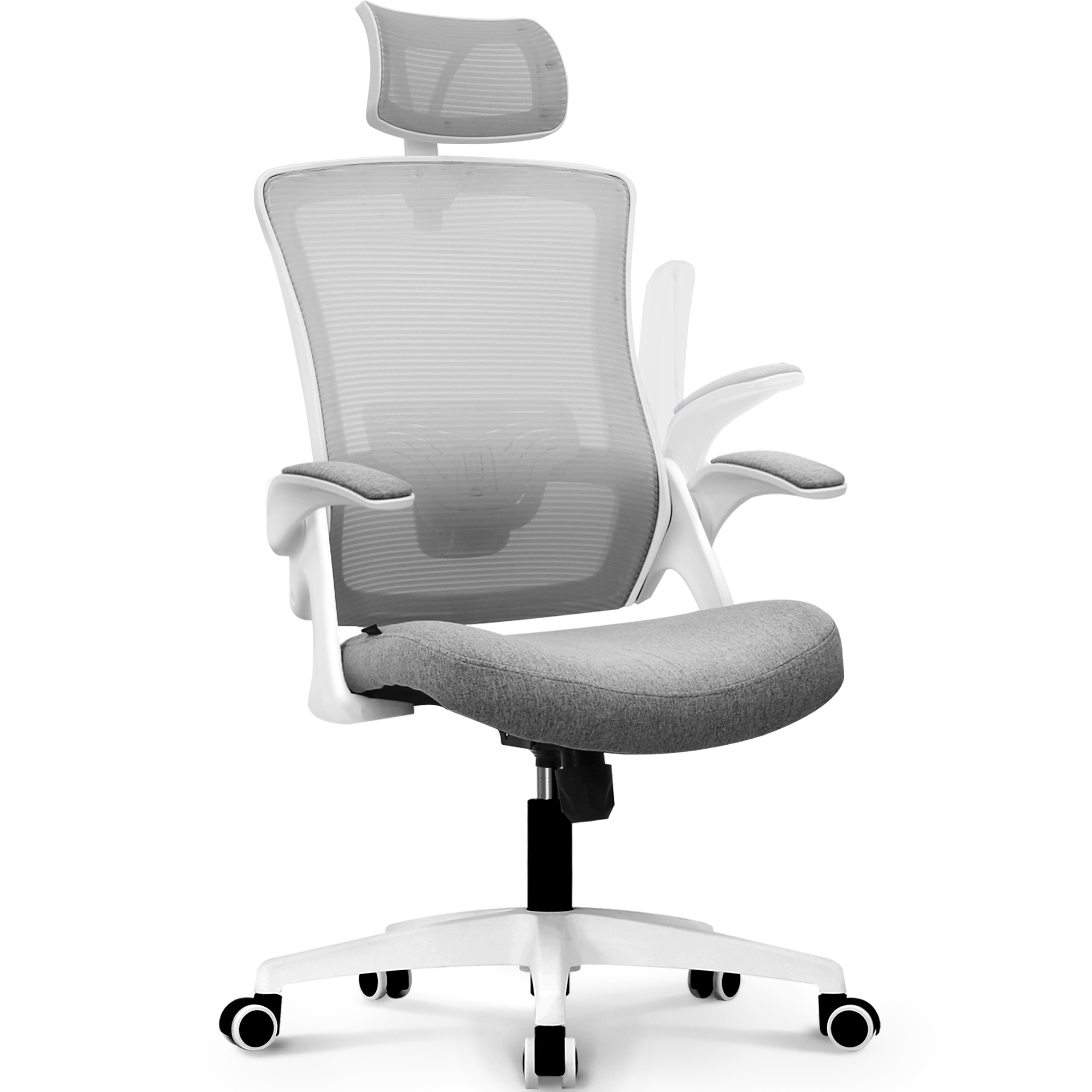オフィスチェア ヘッドレスト付 跳ね上げ式 メッシュチェア デスクチェア 学習 勉強椅子 在宅椅子 テレワーク 腰痛防止 ランバーサポート ロッキング 4色 DBS-H｜neochair｜03