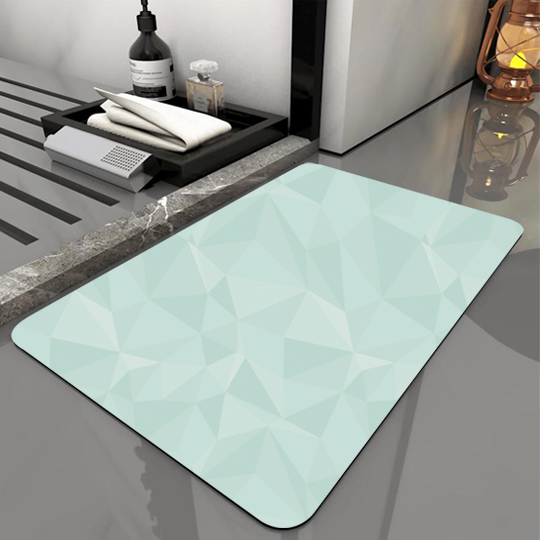 Mirx 柔らか5mm厚 珪藻土バスマット (60×40cm 小判) 吸水 速乾 珪藻土