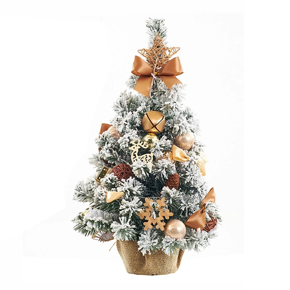 クリスマスツリー 卓上 60cm 北欧 ミニツリー オーナメントセット LED