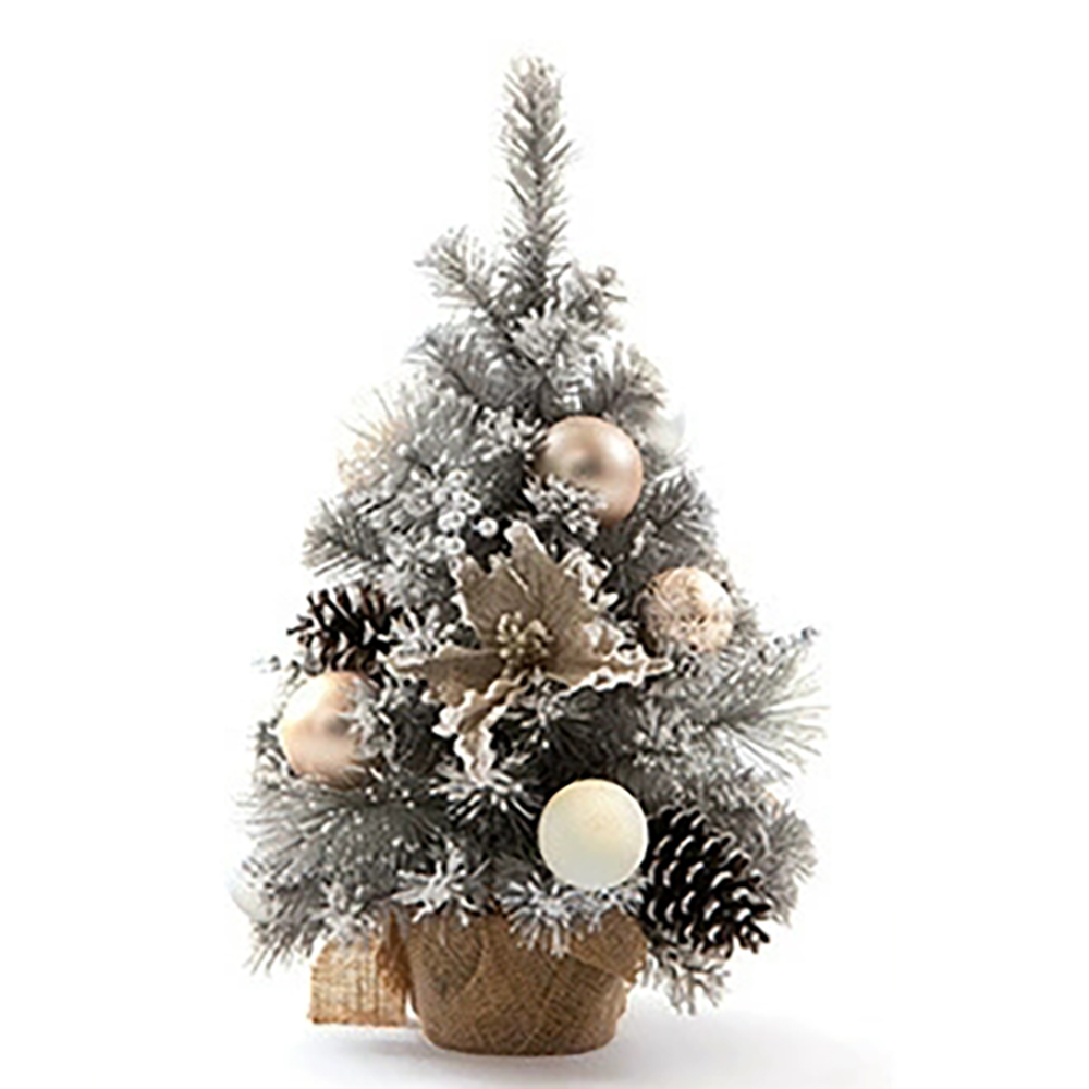 クリスマスツリー 卓上 60cm 北欧 ミニツリー オーナメントセット LED