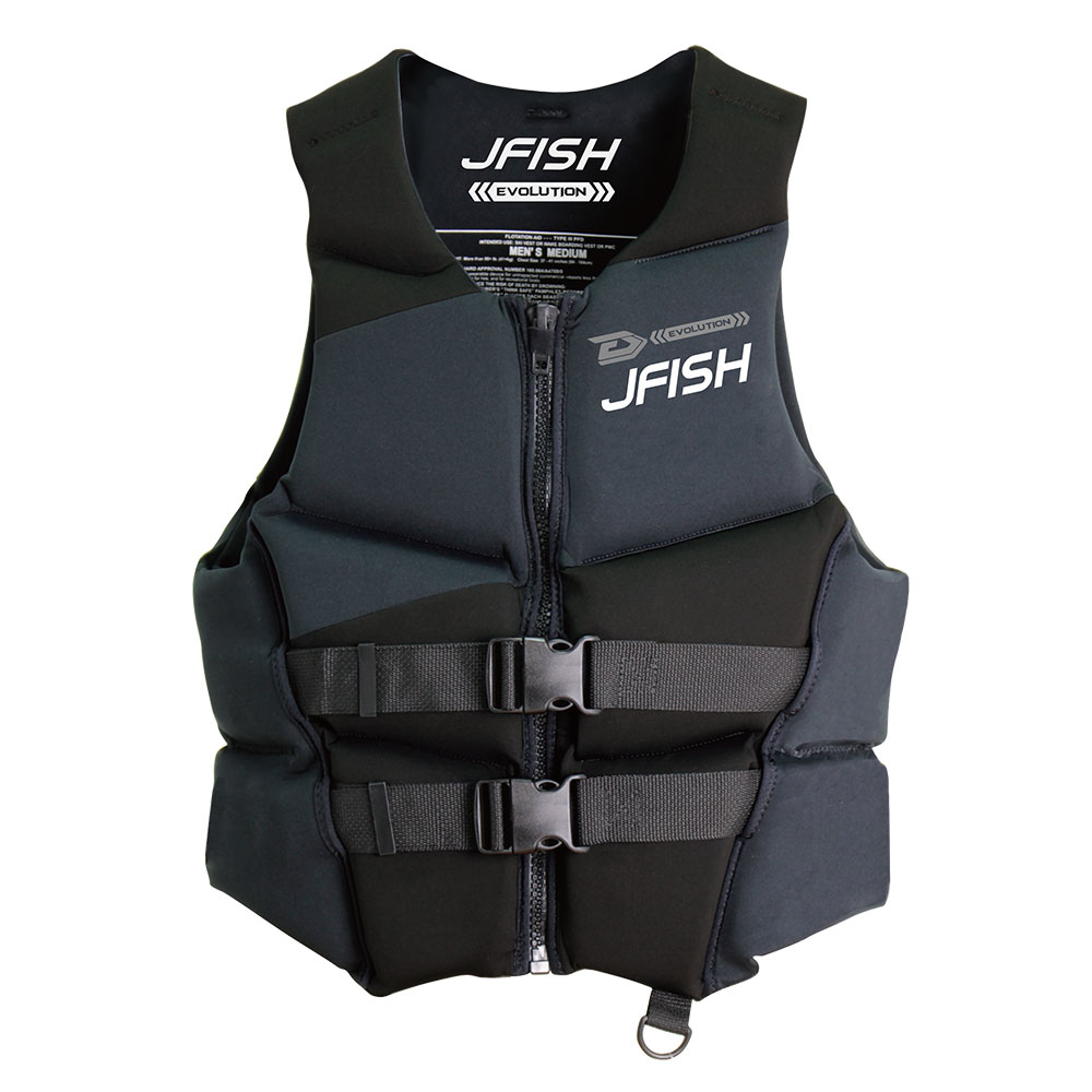 JFISH EVO ライフジャケット Lサイズ ブラック/グリーン　中古 J-FISH ライフジャケット ジェットスキー ネオベスト ライフ