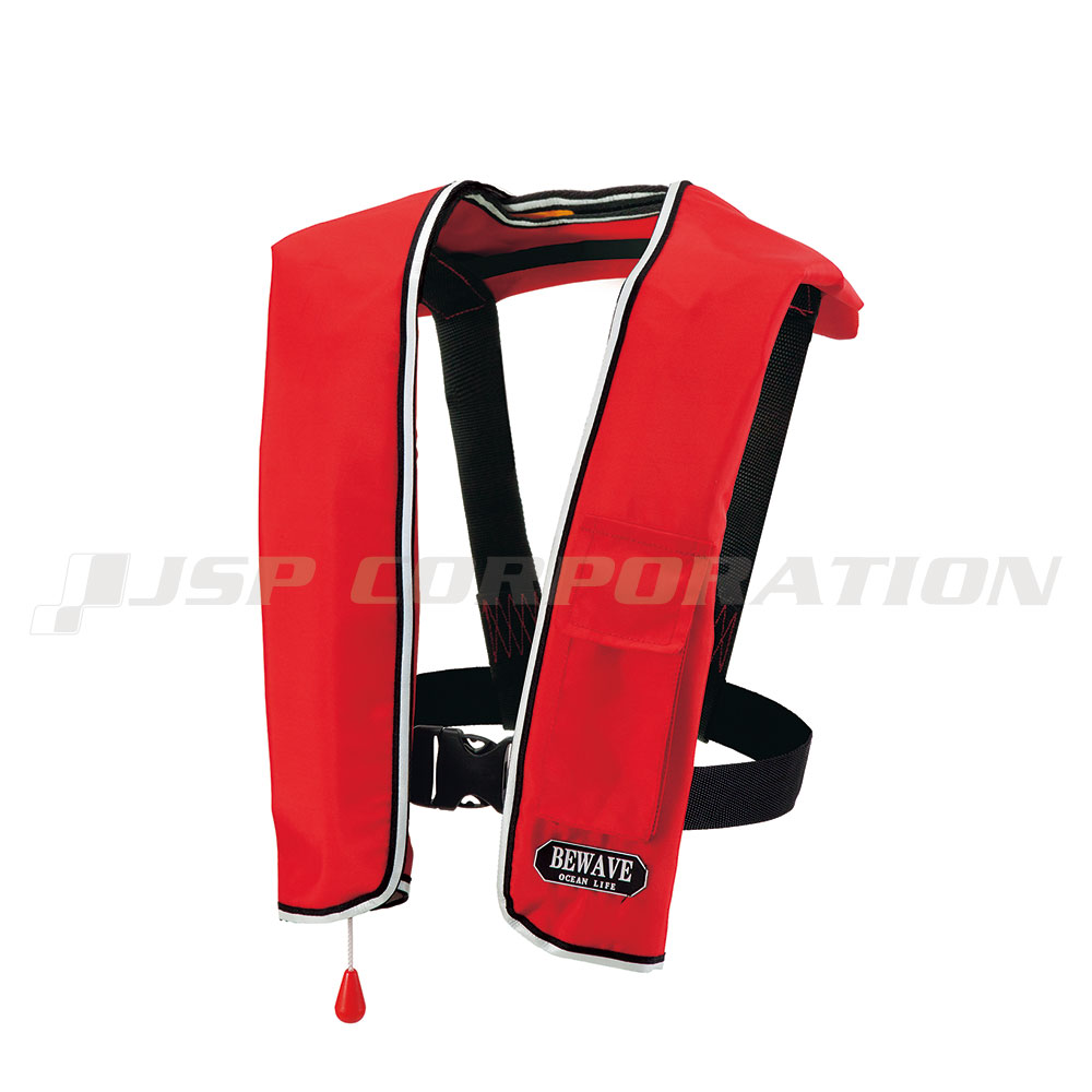 BEWAVE(ビーウェーブ) 刺繍マーキング対応 自動膨張式ライフジャケット