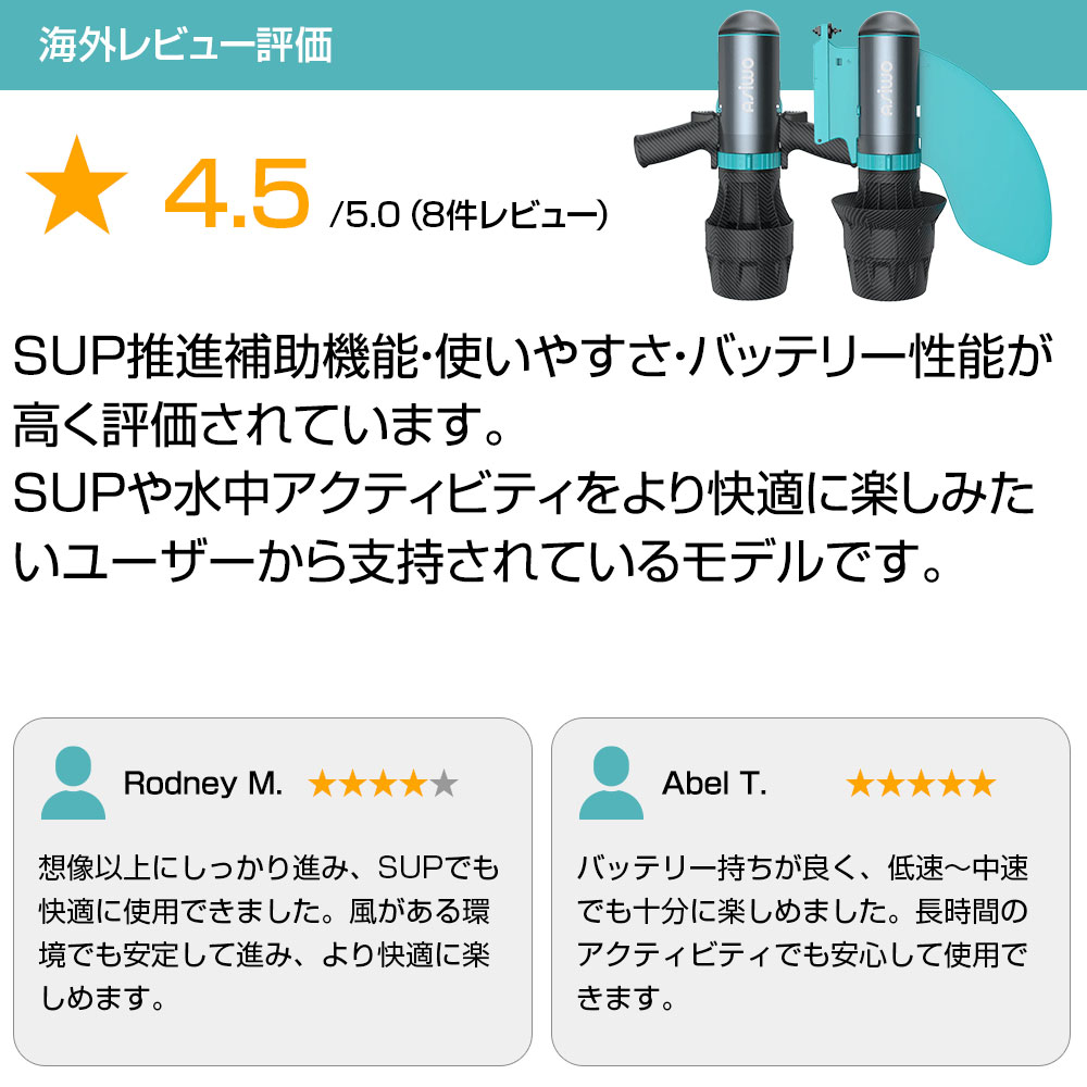 電動水中スクーター SUP電動モーター ASIWO アシウォ U1 ASW-U1