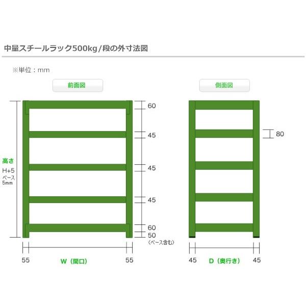 【値下げ】 スチールラック 業務用 高さ210 幅90 奥行90cm 4段 500kg/段(ボルトレス) 連結 重量(66kg) 【M2872598099】 (16185円)