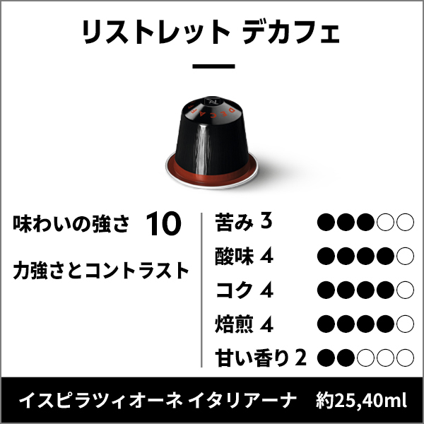 公式 ネスプレッソ デカフェ コーヒーセット 4種(50カプセル) オリジナル(ORIGINAL)専用カプセル 関連画像1