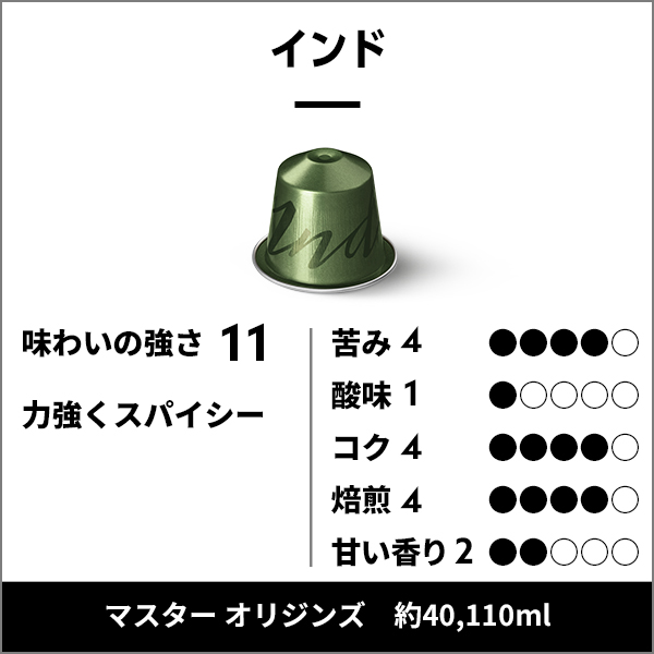 公式 ネスプレッソ マスター オリジンズ コーヒーセット 4種(40カプセル)オリジナル(ORIGINAL)専用カプセル 関連画像1
