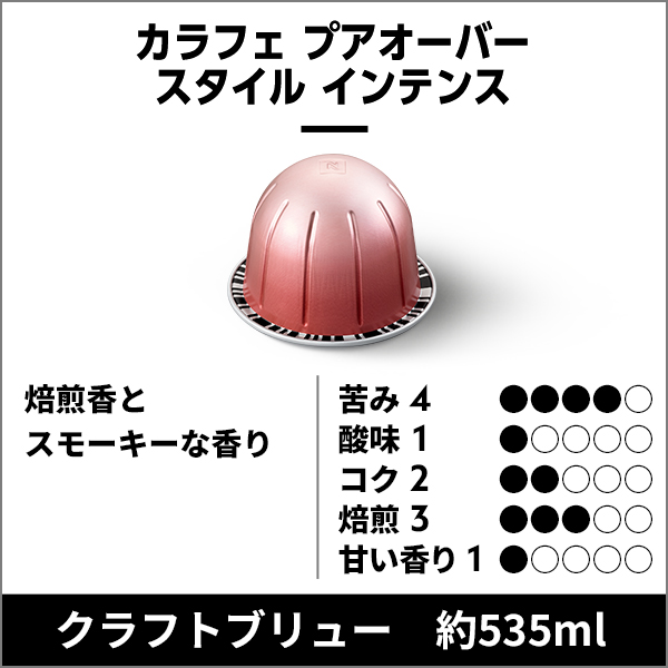 ネスプレッソ 公式 ヴァーチュオ カラフェ セット（1種 14カプセル＋