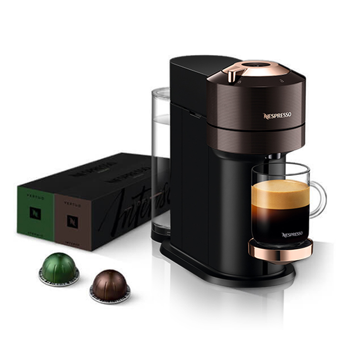 公式 ネスプレッソ ヴァーチュオ カプセル式コーヒーメーカー ヴァーチュオ ネクスト C/D 全2色 カプセルセット (32カプセル)