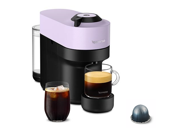 公式 ネスプレッソ ヴァーチュオ カプセル式コーヒーメーカー ヴァーチュオ ポップ ライラック GCV2 (12カプセル付き)