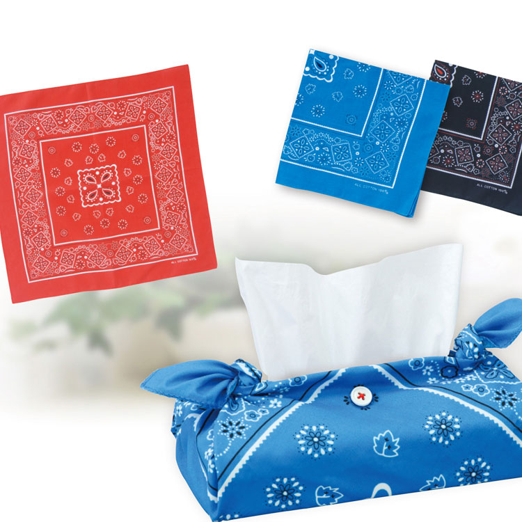 ソーイングキット ) 基礎縫い バンダナ ティッシュボックスカバー KIT