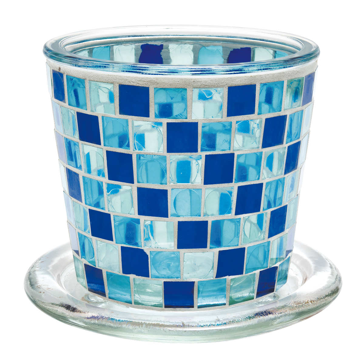 プランター 鉢 モザイクガラス タイル プランターカバー 3.5号鉢  