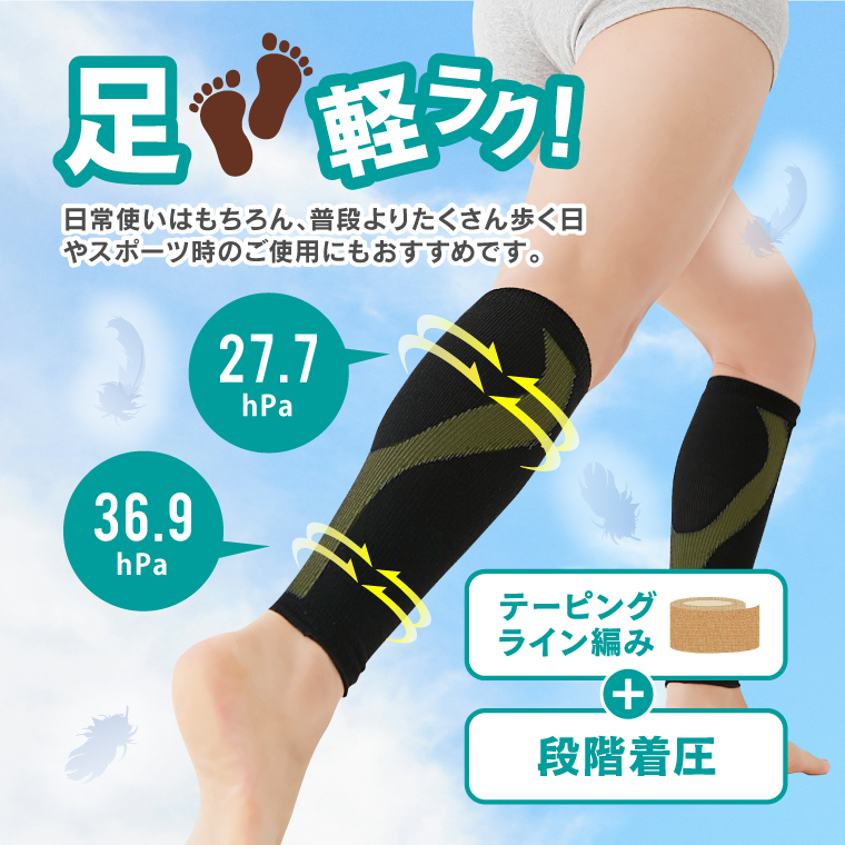 毎日をあしスタント ふくらはぎサポーター 左右...の詳細画像2