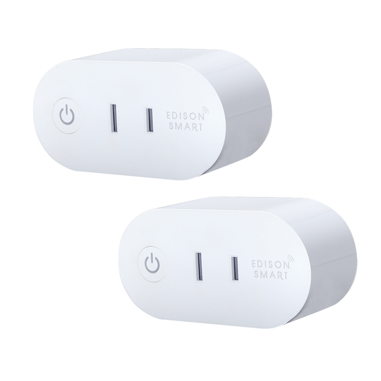 2個セット スマートプラグ スマートWi-Fiプラグ エジソンスマート コンセントタイマー 電源タップ 音声 遠隔操作 alexa Google  Home NEST Siri対応 スマホ wifi