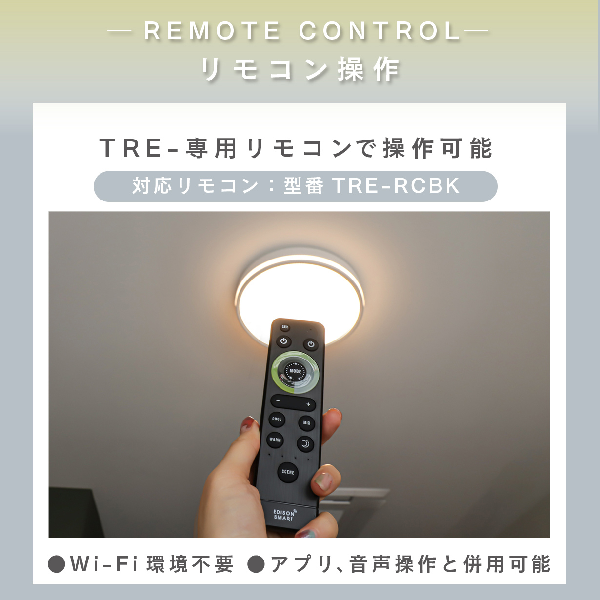 Edison Smart（エジソンスマート） LED TREOシーリングライト おしゃれ