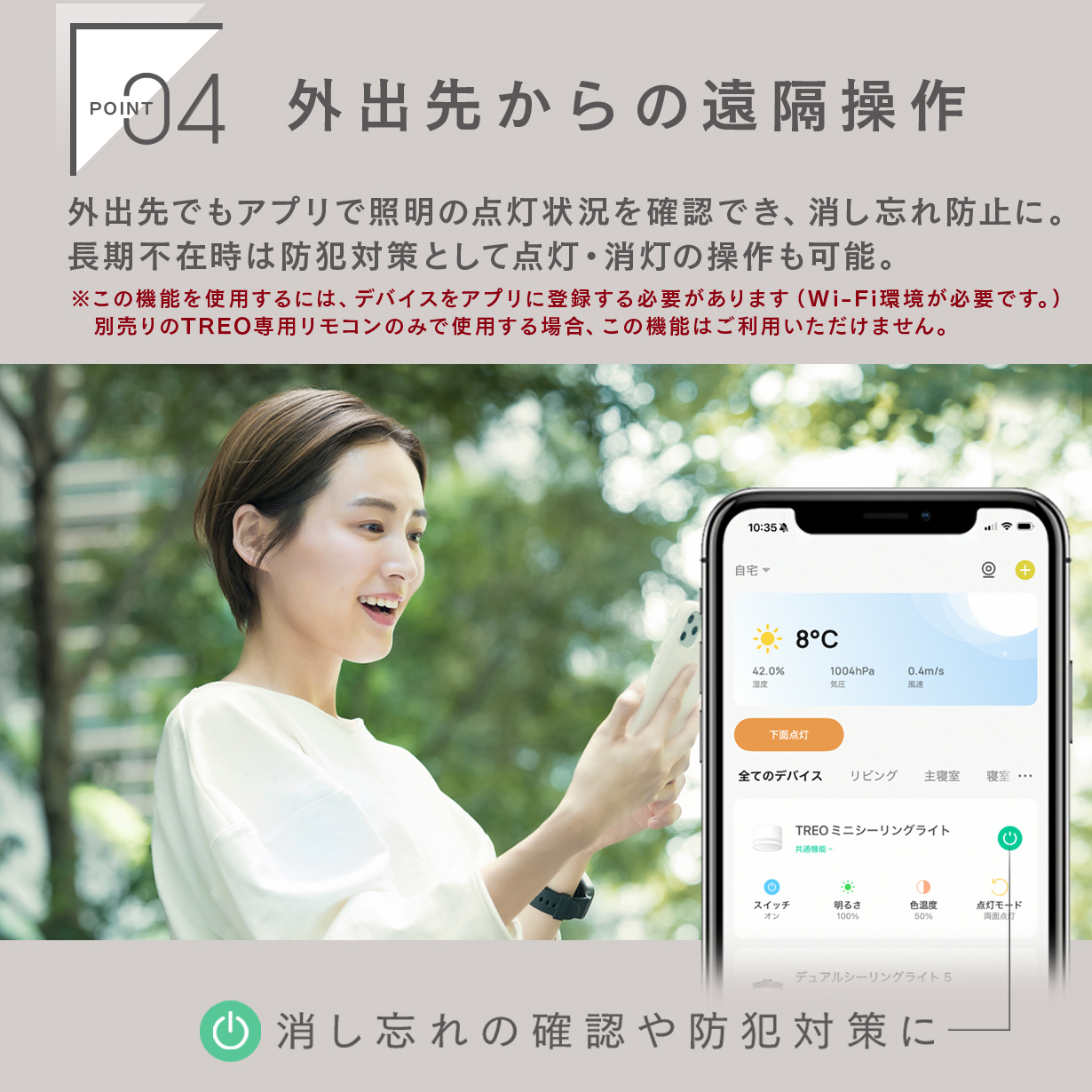 Edison Smart（エジソンスマート） TREO ミニシーリングライト LED一