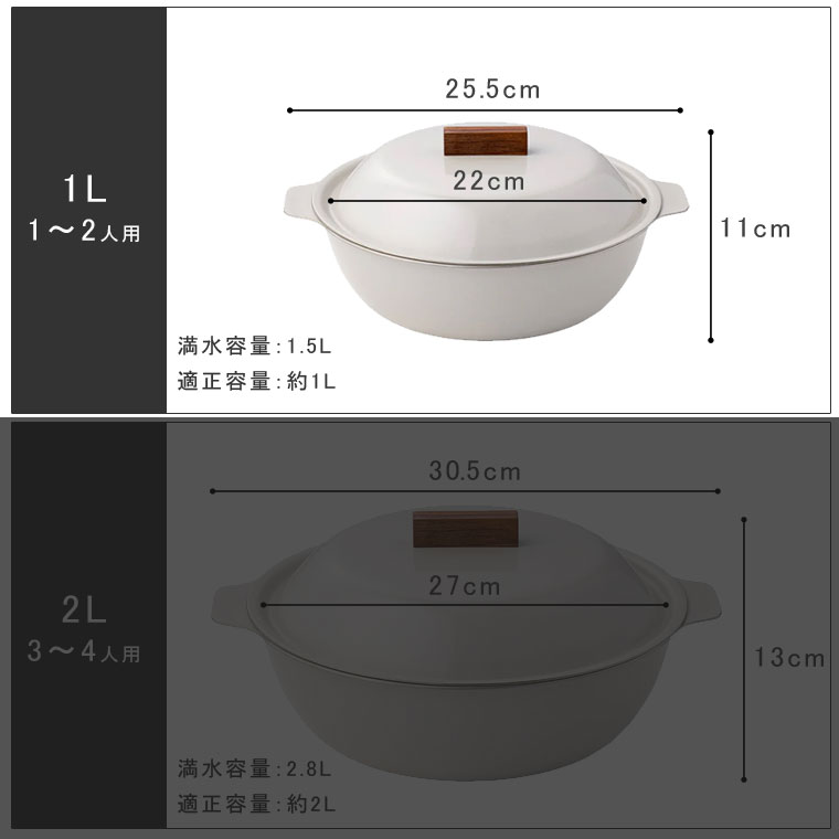 KINTO 琺瑯土鍋 IH対応 7号 KAKOMI IH琺瑯鍋 ホーロー鍋 22cm