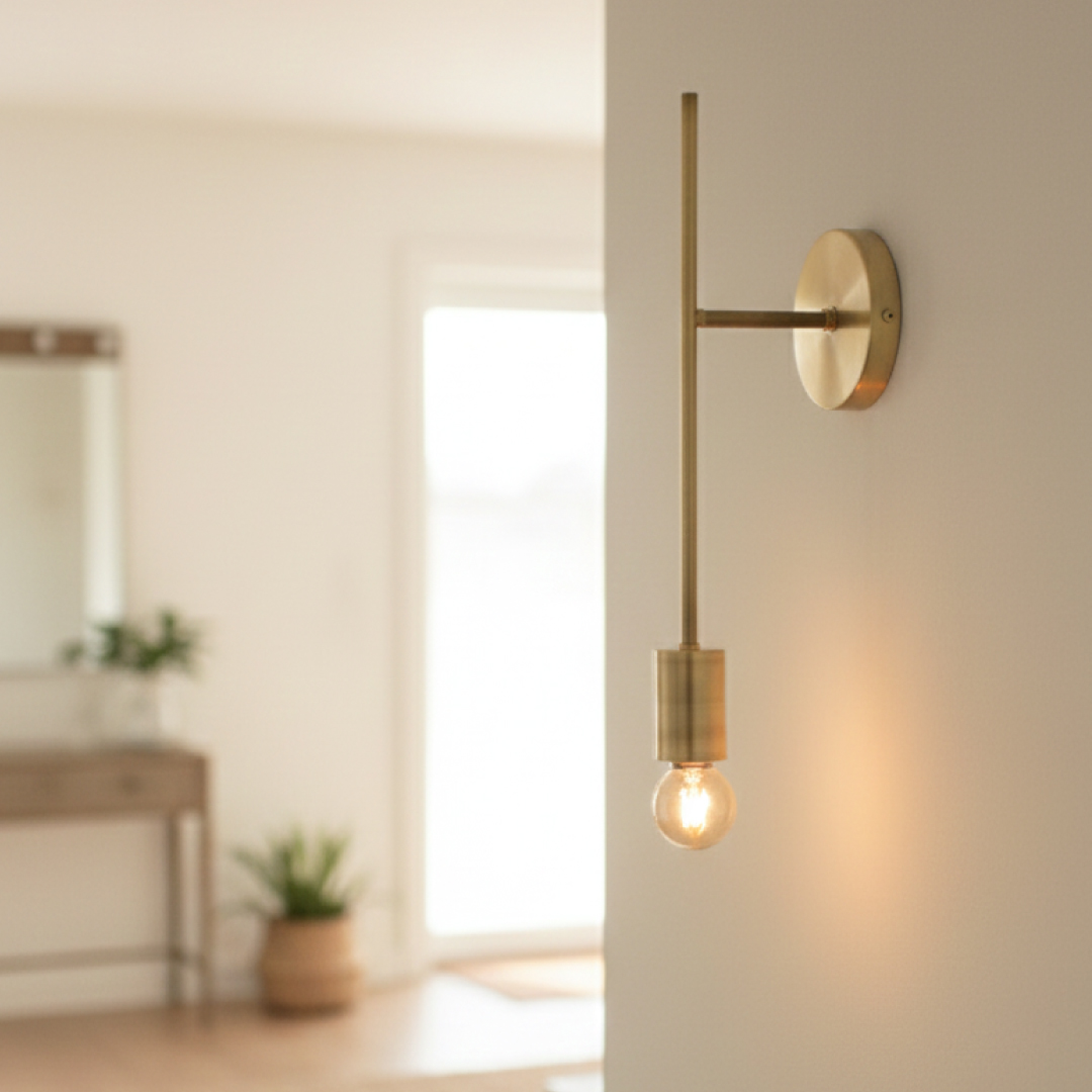 かわいい街灯　ブラケット EdisonBulb ポルカ E17 レトンブラケットライト ロング 正規品 真鍮
