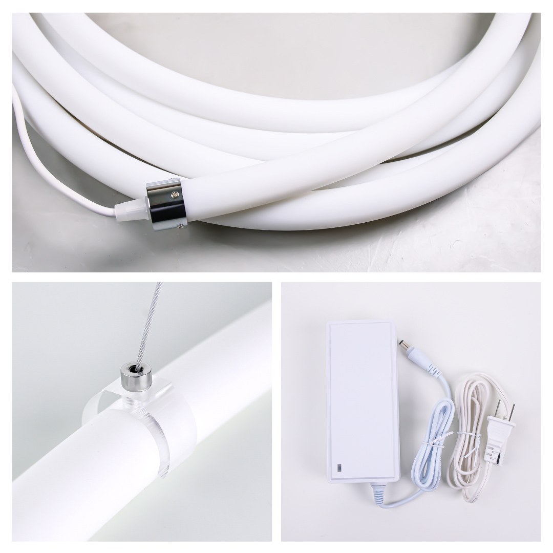 【ブルーOneLine】チューブテープライト ホワイト 15m 3セット EdisonBulb LEDシリコンチューブライト 7m 360°LEUCIS 大型 テープ